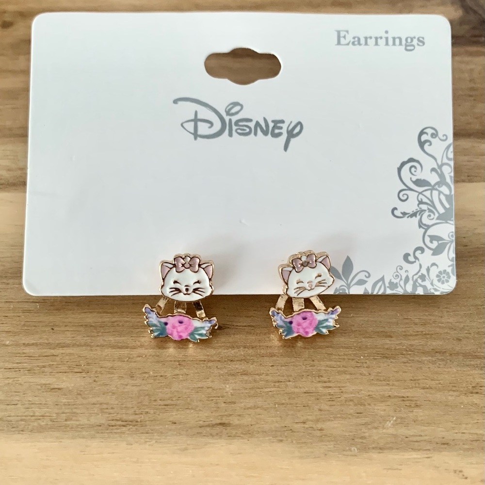 Disney The Aristocats Marie Floral Stud Earrings New without tags